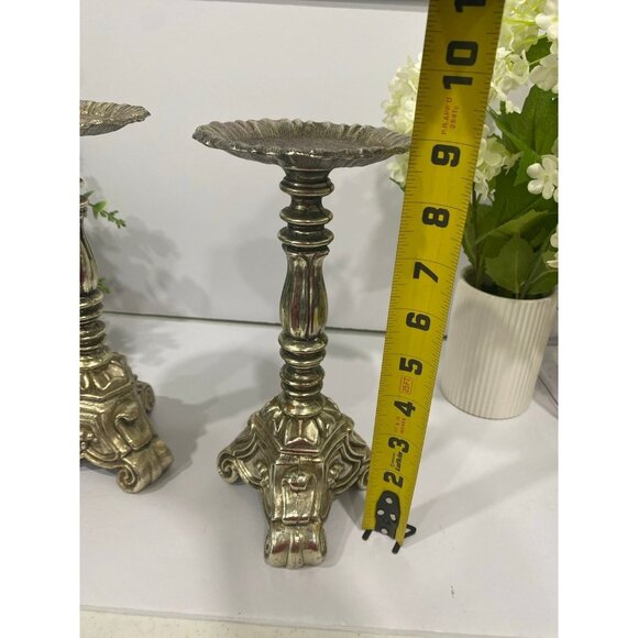 Vintage 1960\'s Baroque Style Silver Tone Rubel Ornate 9\
